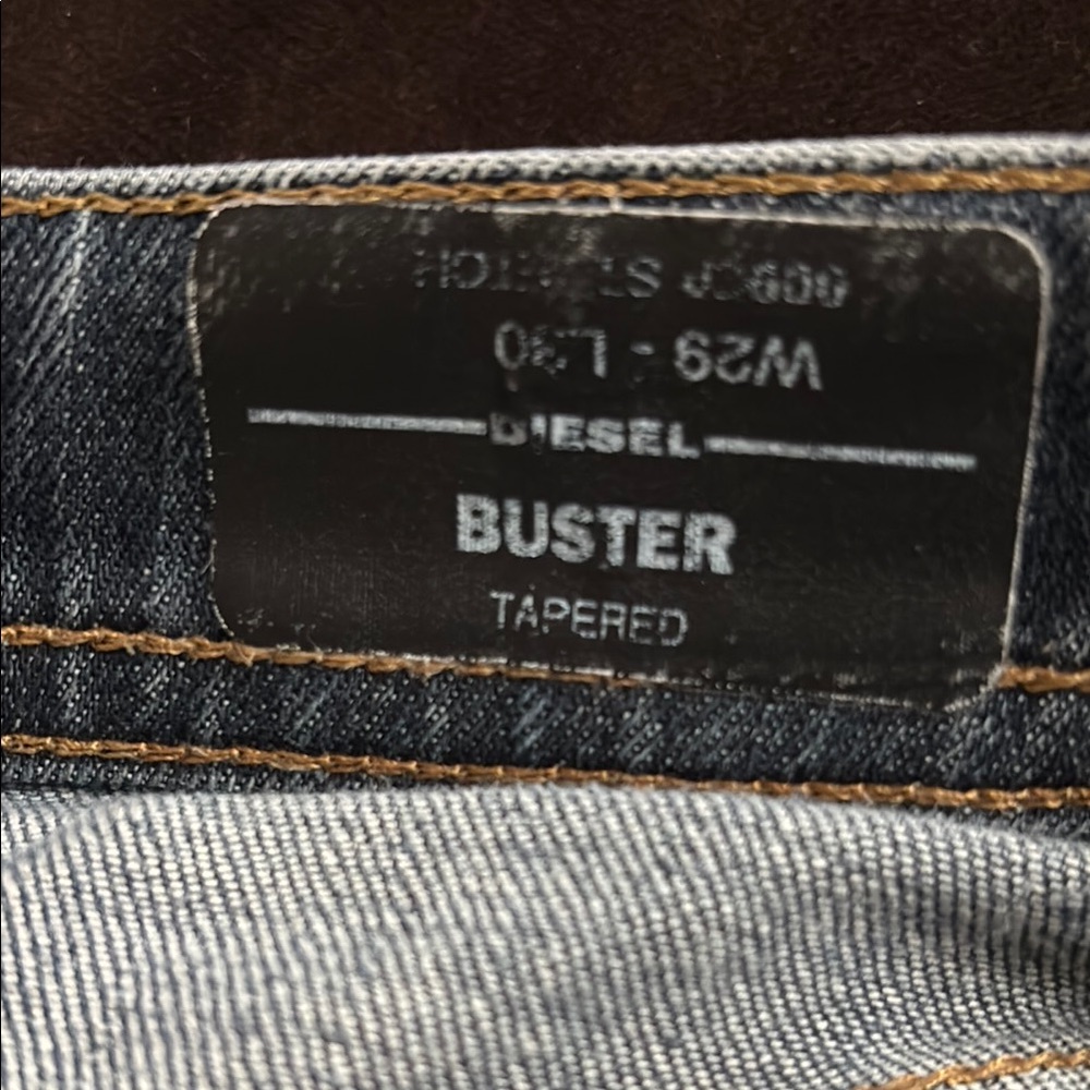 Diesel Men's Blue Tapered Jeans